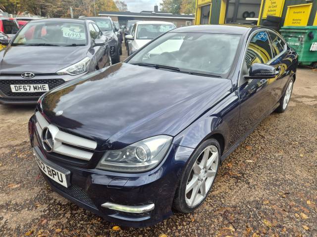 Mercedes-Benz C Class 1.6 C180 BlueEfficiency AMG Sport Euro 5 (s/s) 2dr Coupe Petrol Blue